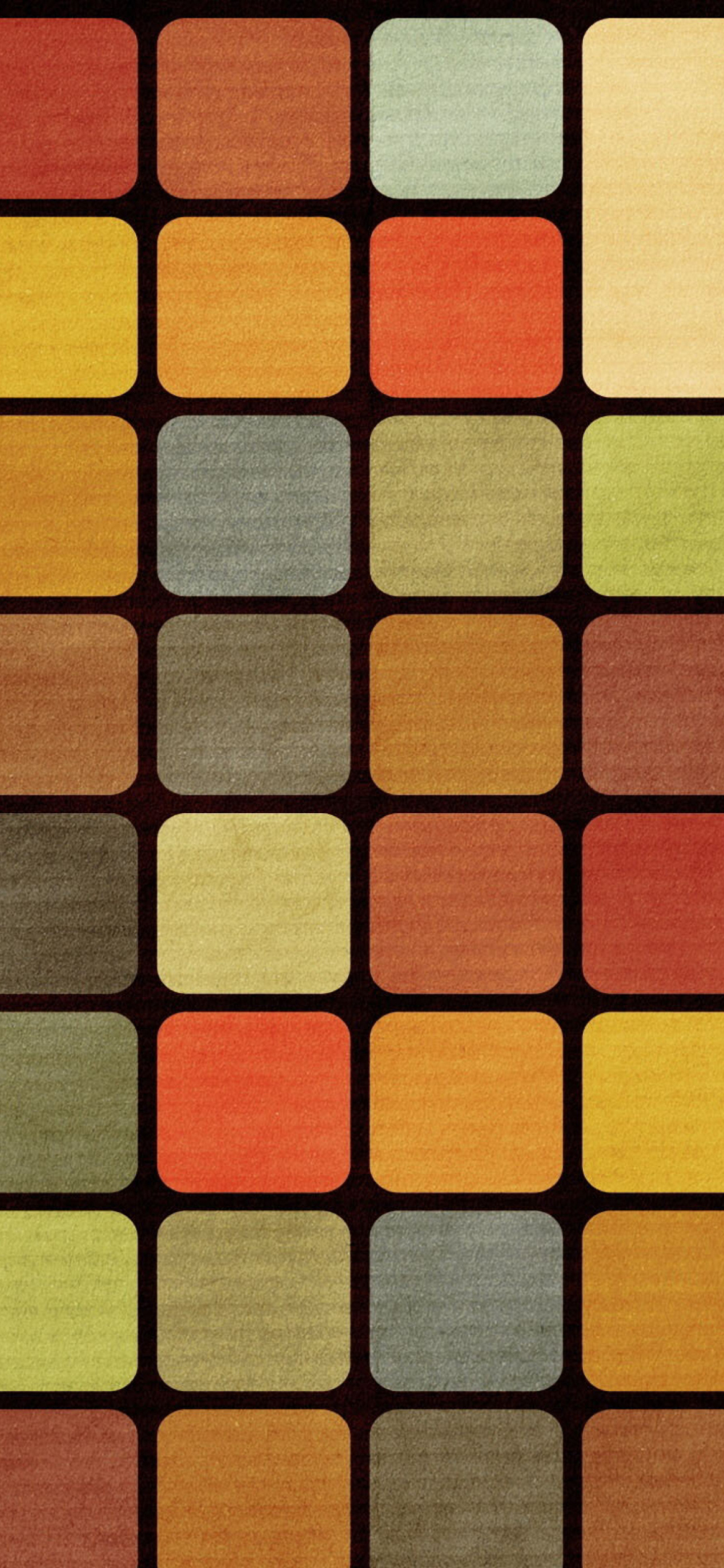 Rubiks Cube Squares Retro wallpaper 1170x2532