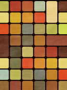 Screenshot №1 pro téma Rubiks Cube Squares Retro 132x176