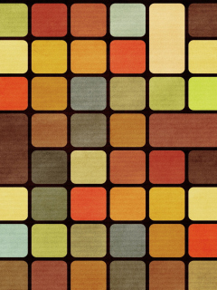 Screenshot №1 pro téma Rubiks Cube Squares Retro 240x320