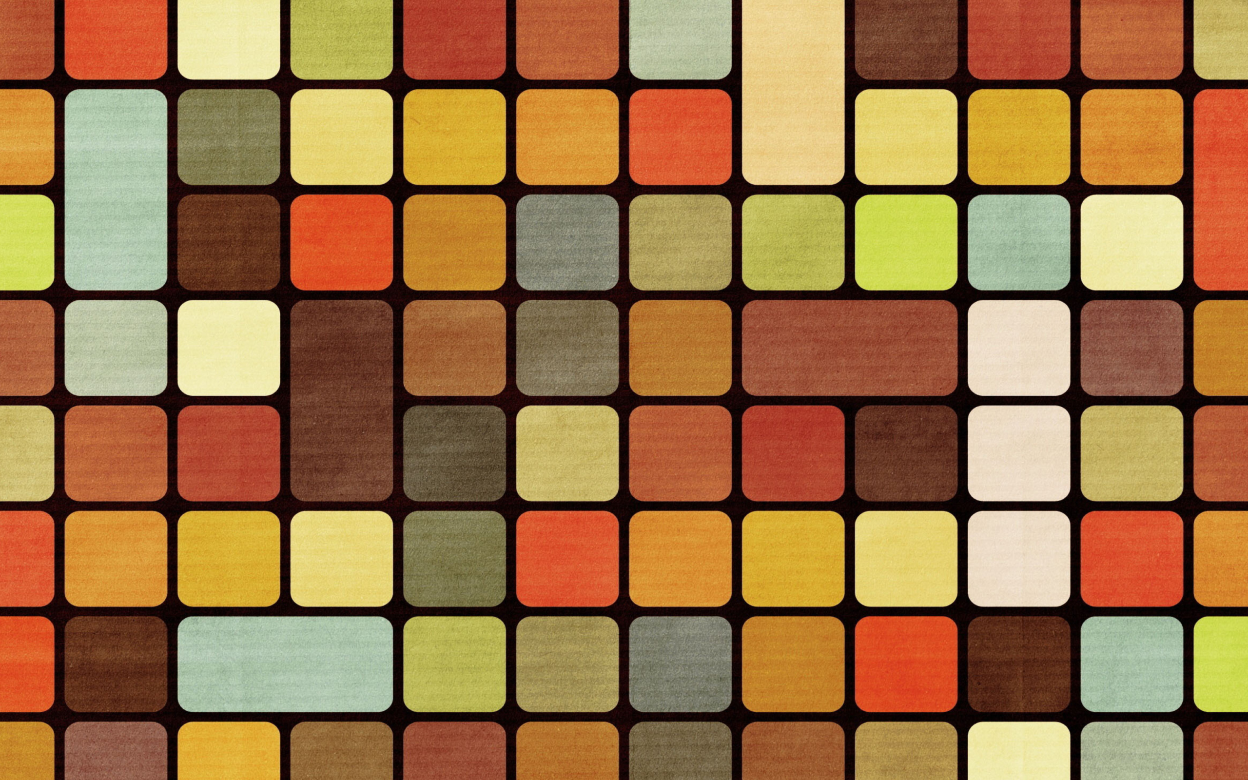 Screenshot №1 pro téma Rubiks Cube Squares Retro 2560x1600