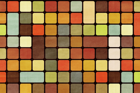 Screenshot №1 pro téma Rubiks Cube Squares Retro 480x320