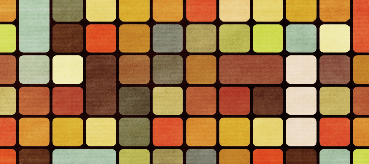 Rubiks Cube Squares Retro wallpaper 720x320
