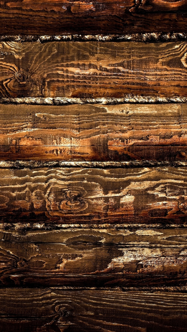 Das Wooden Panel Design Wallpaper 750x1334