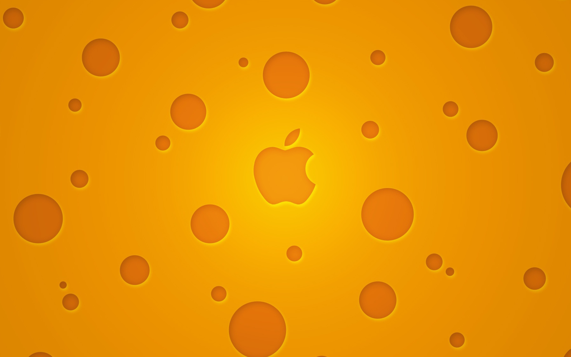 Screenshot №1 pro téma Apple Logo Orange 1920x1200