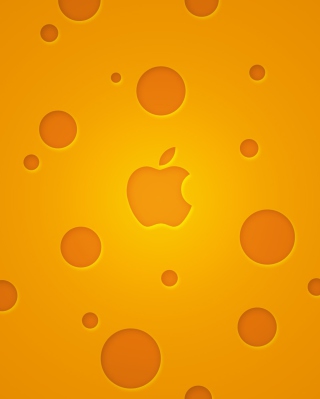 Kostenloses Apple Logo Orange Wallpaper für 240x320