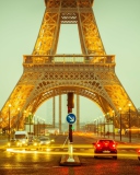 Обои Beautiful Paris At Night 128x160