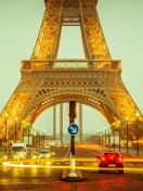 Обои Beautiful Paris At Night 132x176