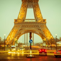 Обои Beautiful Paris At Night 208x208