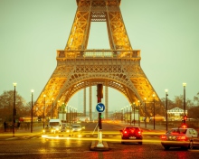 Обои Beautiful Paris At Night 220x176