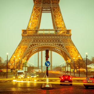 Beautiful Paris At Night papel de parede para celular para iPad Air