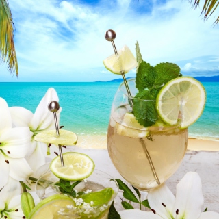 Kostenloses Light summer cocktail Wallpaper für iPad 3