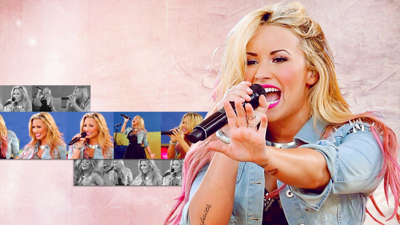 Fondo de pantalla Demi Lovato Singing 1280x720