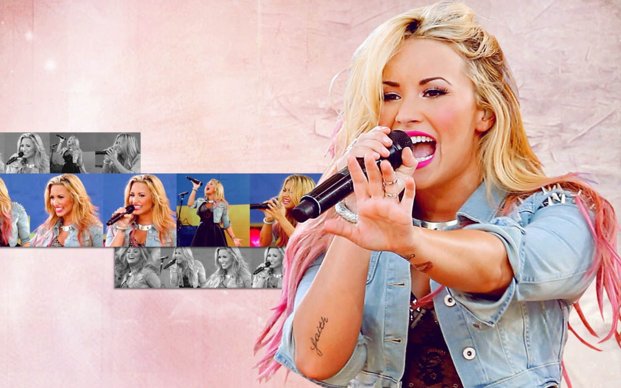 Screenshot №1 pro téma Demi Lovato Singing 1280x800