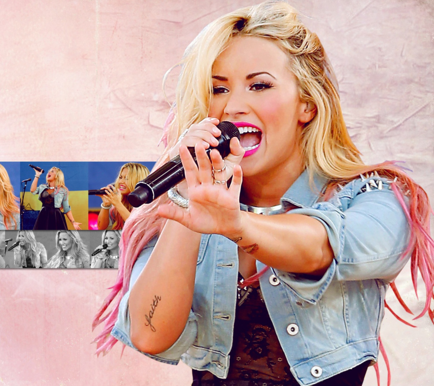 Das Demi Lovato Singing Wallpaper 1440x1280