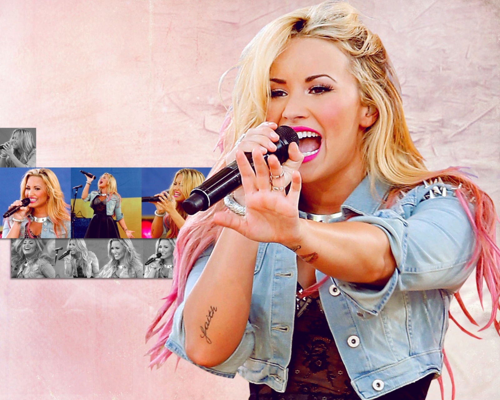 Demi Lovato Singing wallpaper 1600x1280