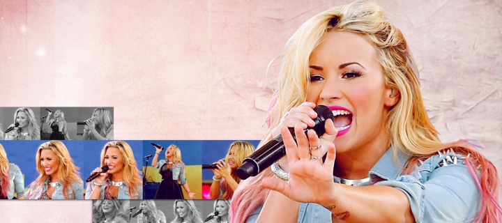 Screenshot №1 pro téma Demi Lovato Singing 720x320