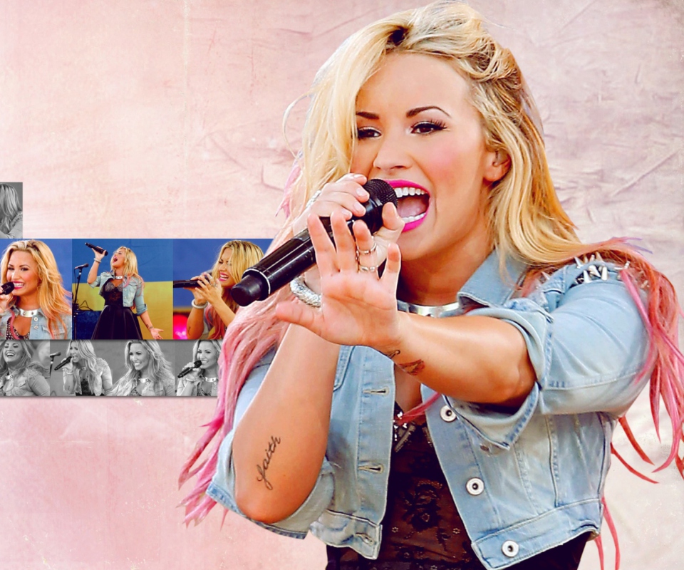 Das Demi Lovato Singing Wallpaper 960x800