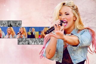 Demi Lovato Singing papel de parede para celular 