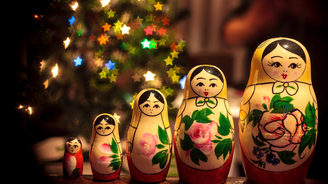 Matrioshka   Russian Doll wallpaper 1280x720