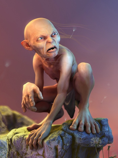 Gollum - Lord Of The Rings wallpaper 480x640