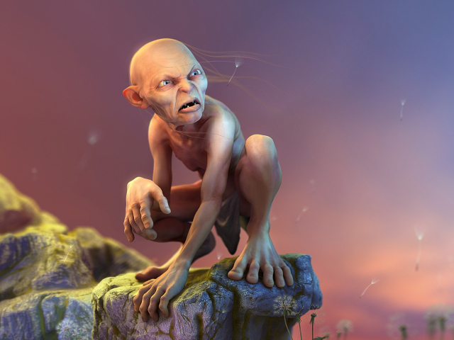 Gollum - Lord Of The Rings wallpaper 640x480