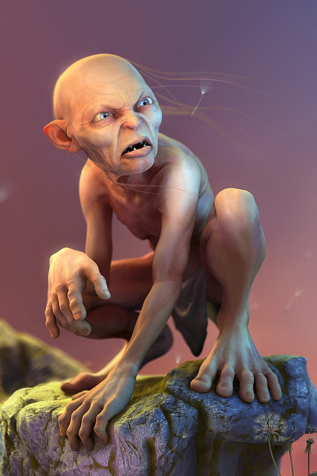 Gollum - Lord Of The Rings wallpaper 640x960