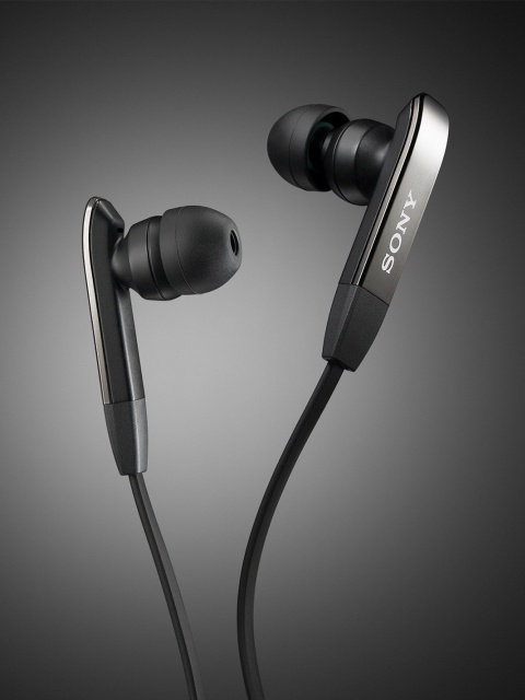 Fondo de pantalla Sony Earphones 480x640