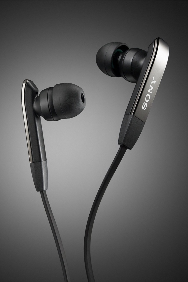 Das Sony Earphones Wallpaper 640x960