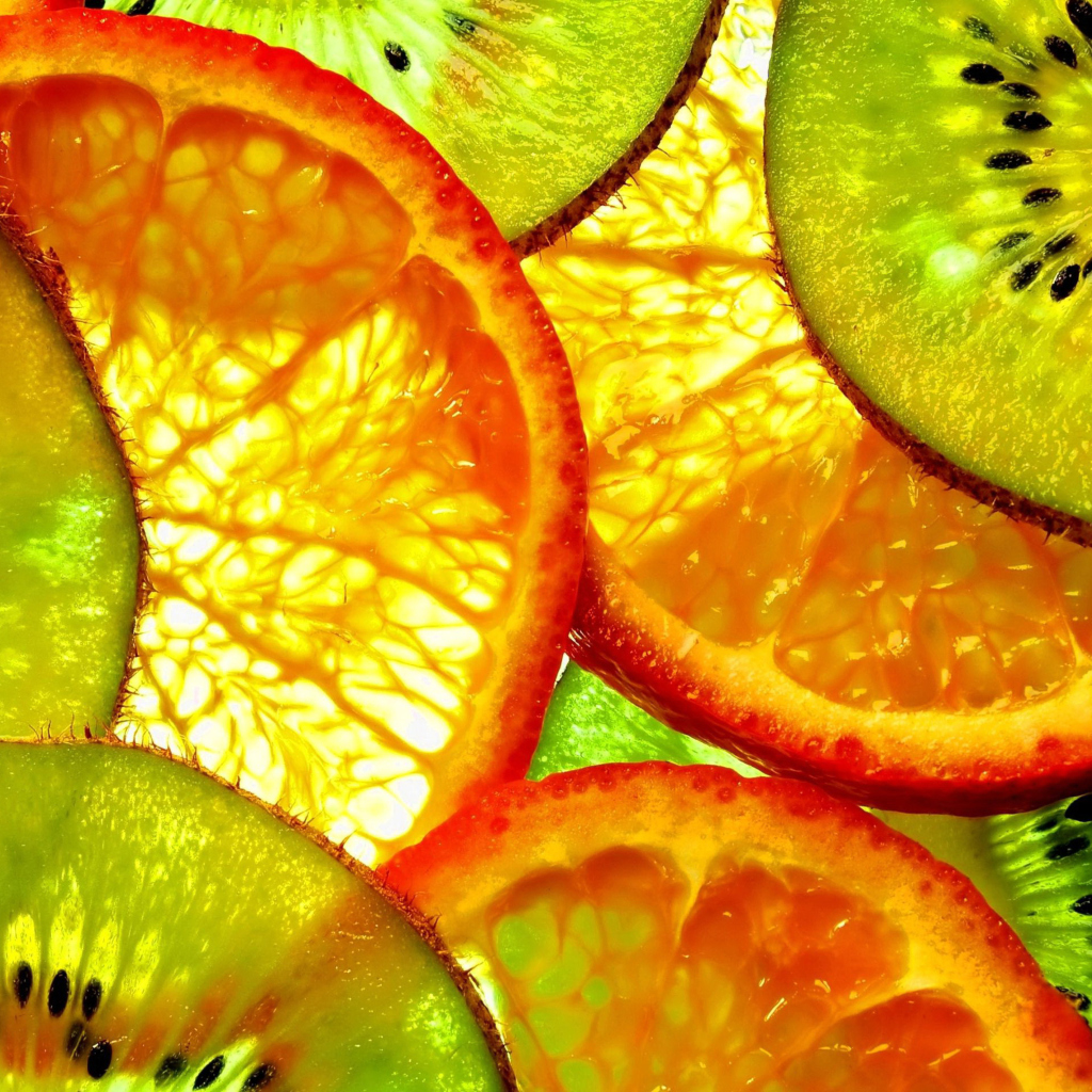 Das Fruit Slices Wallpaper 1024x1024