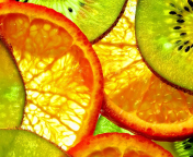 Fruit Slices wallpaper 176x144