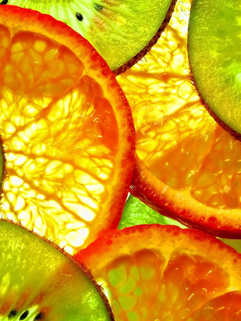 Screenshot №1 pro téma Fruit Slices 480x640