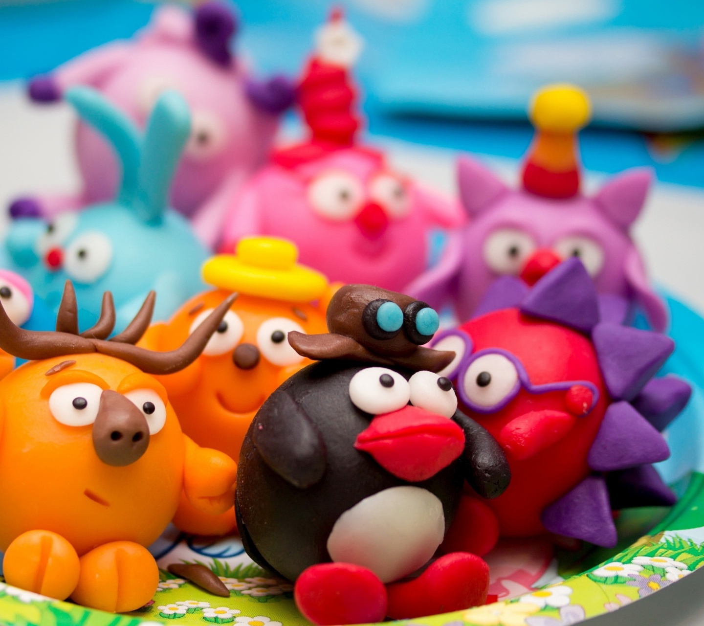 Das Plasticine Figurines Wallpaper 1440x1280