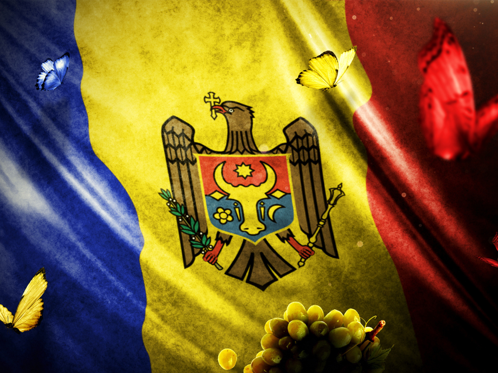 Moldova Flag screenshot #1 1600x1200