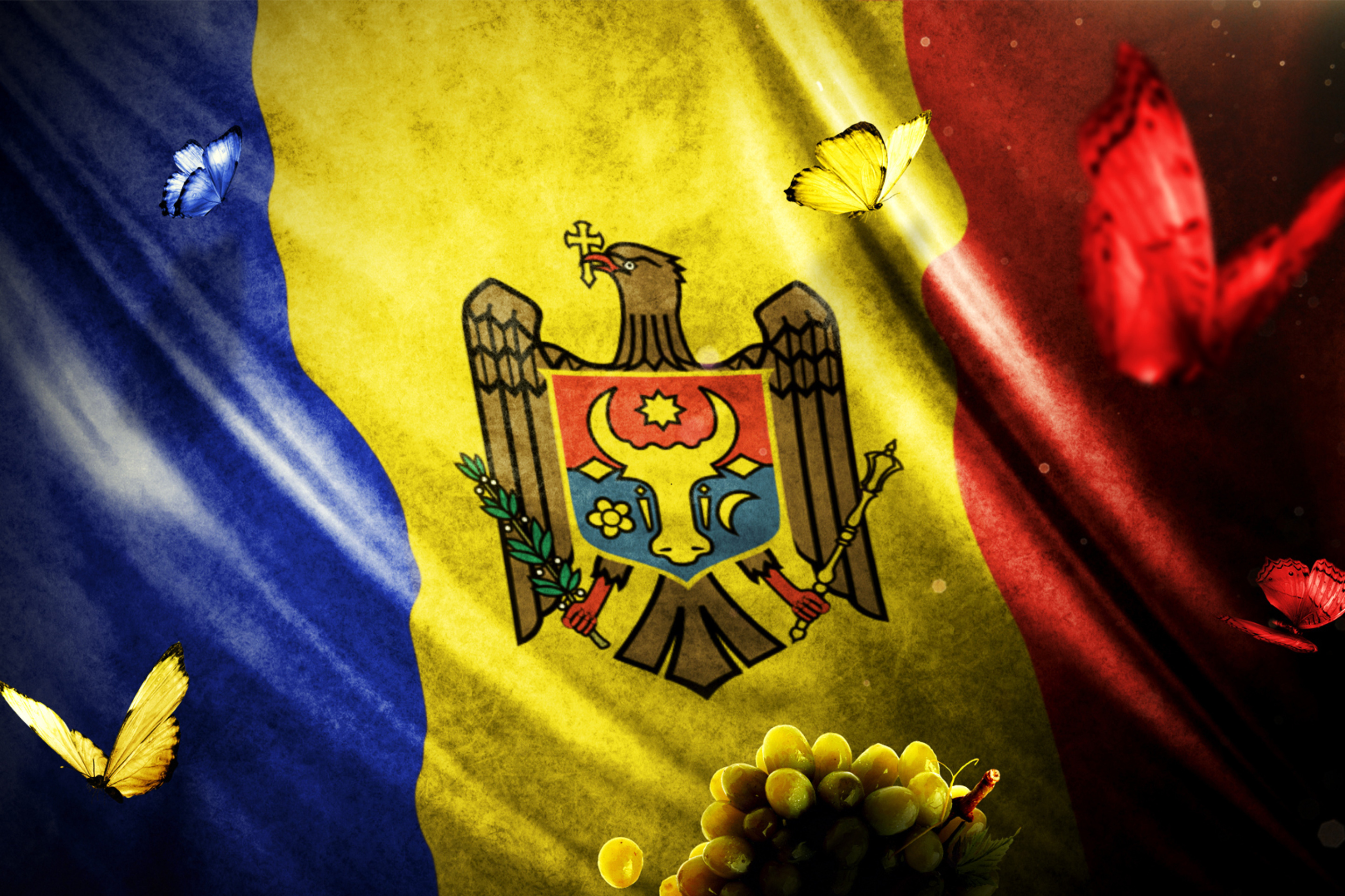 Обои Moldova Flag 2880x1920