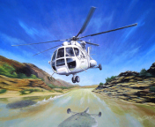 Das Soviet Russian Helicopter Mi-8 Wallpaper 176x144