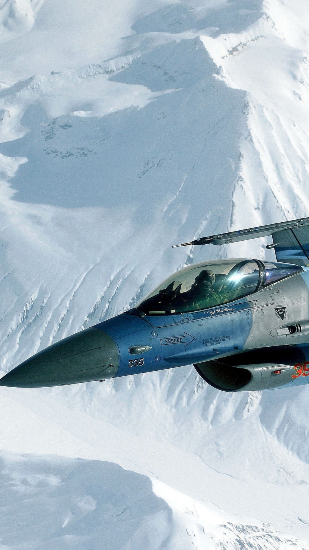 Sfondi F-16 Fighting Falcon 1080x1920