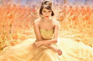 Golden Lady Picture for Android, iPhone and iPad