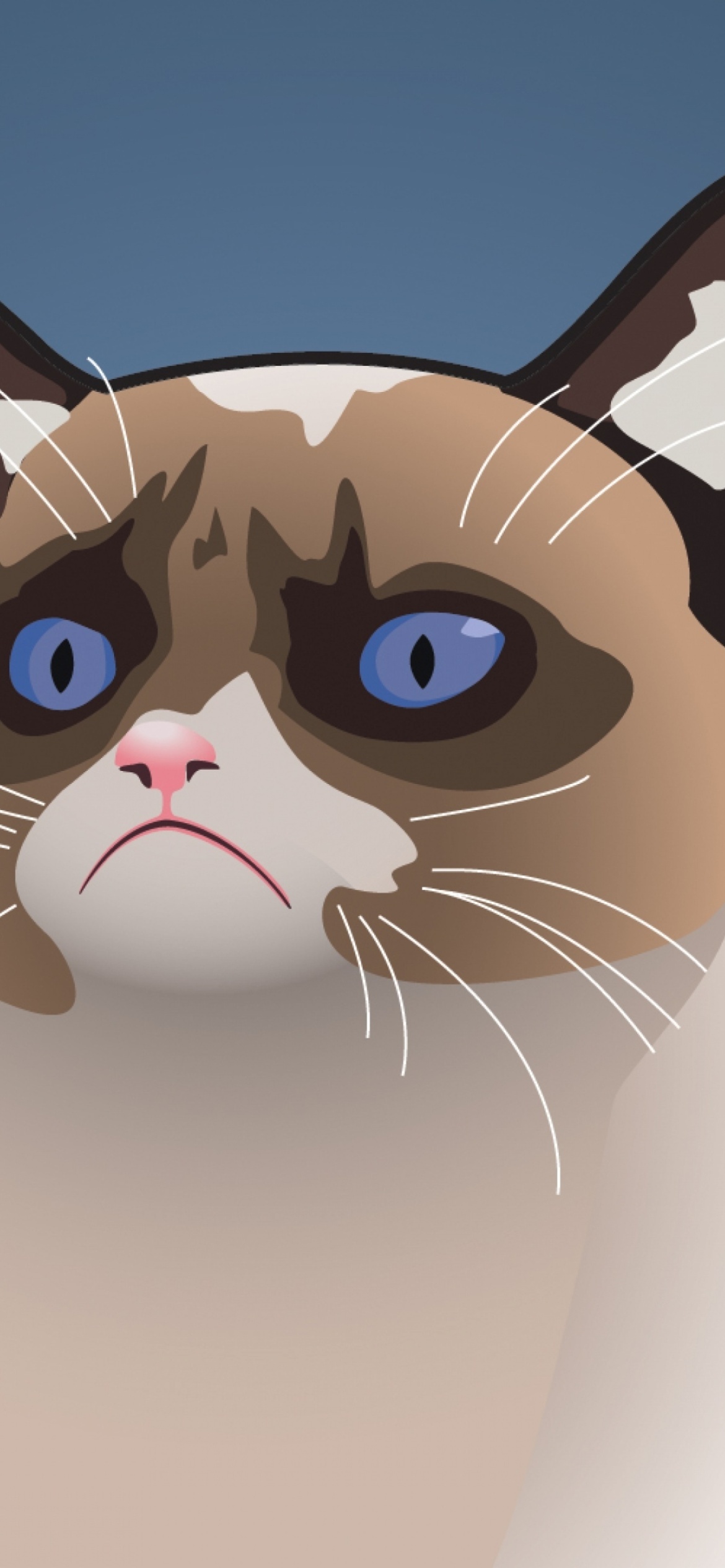 Grumpy Cat, Oh Great Im a Background wallpaper 1170x2532