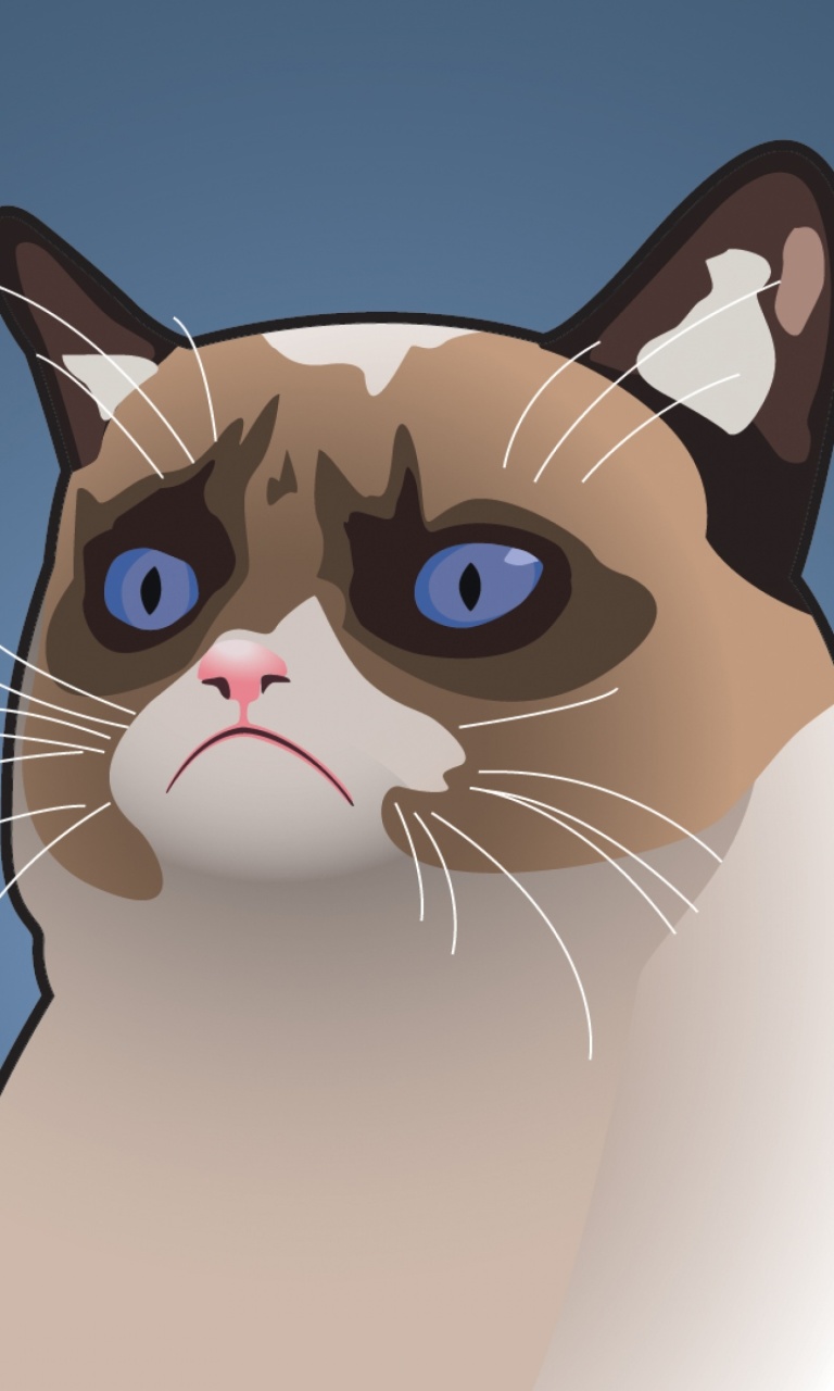 Das Grumpy Cat, Oh Great Im a Background Wallpaper 768x1280