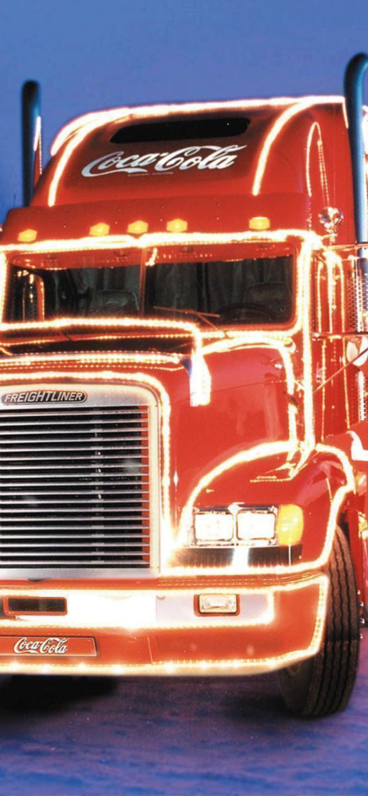 Fondo de pantalla Coca Cola Christmas Truck 1170x2532