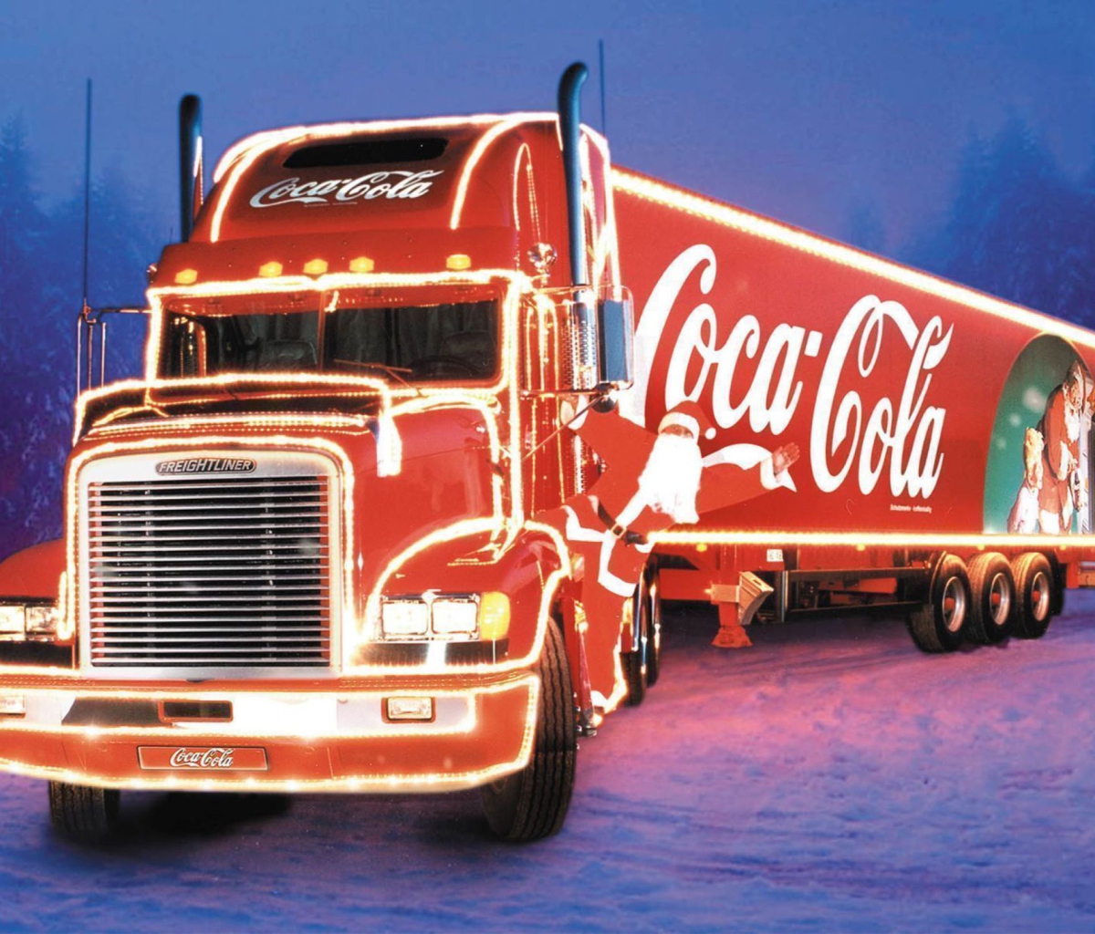 Sfondi Coca Cola Christmas Truck 1200x1024