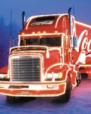Coca Cola Christmas Truck wallpaper 128x160