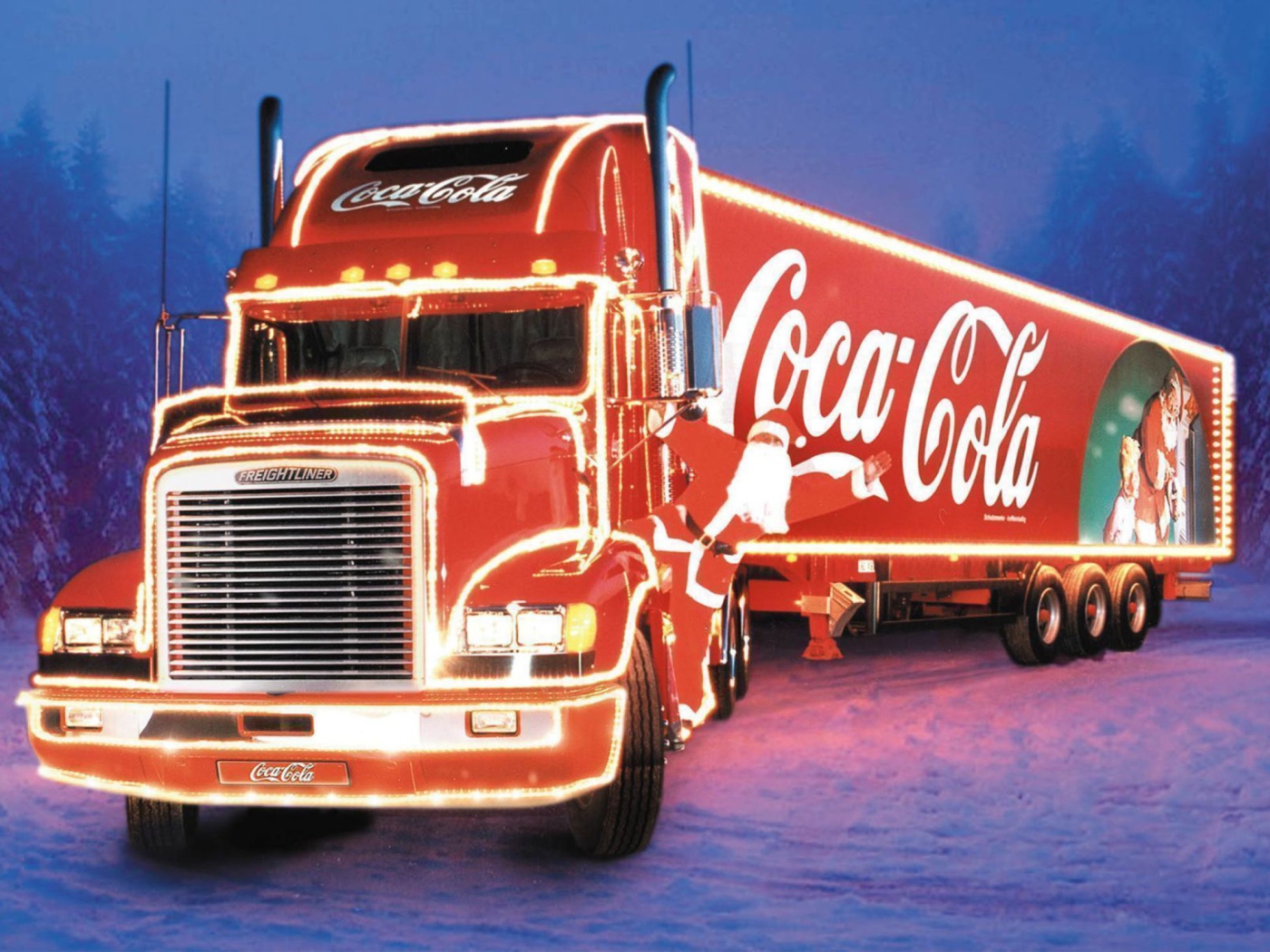Coca Cola Christmas Truck wallpaper 1400x1050