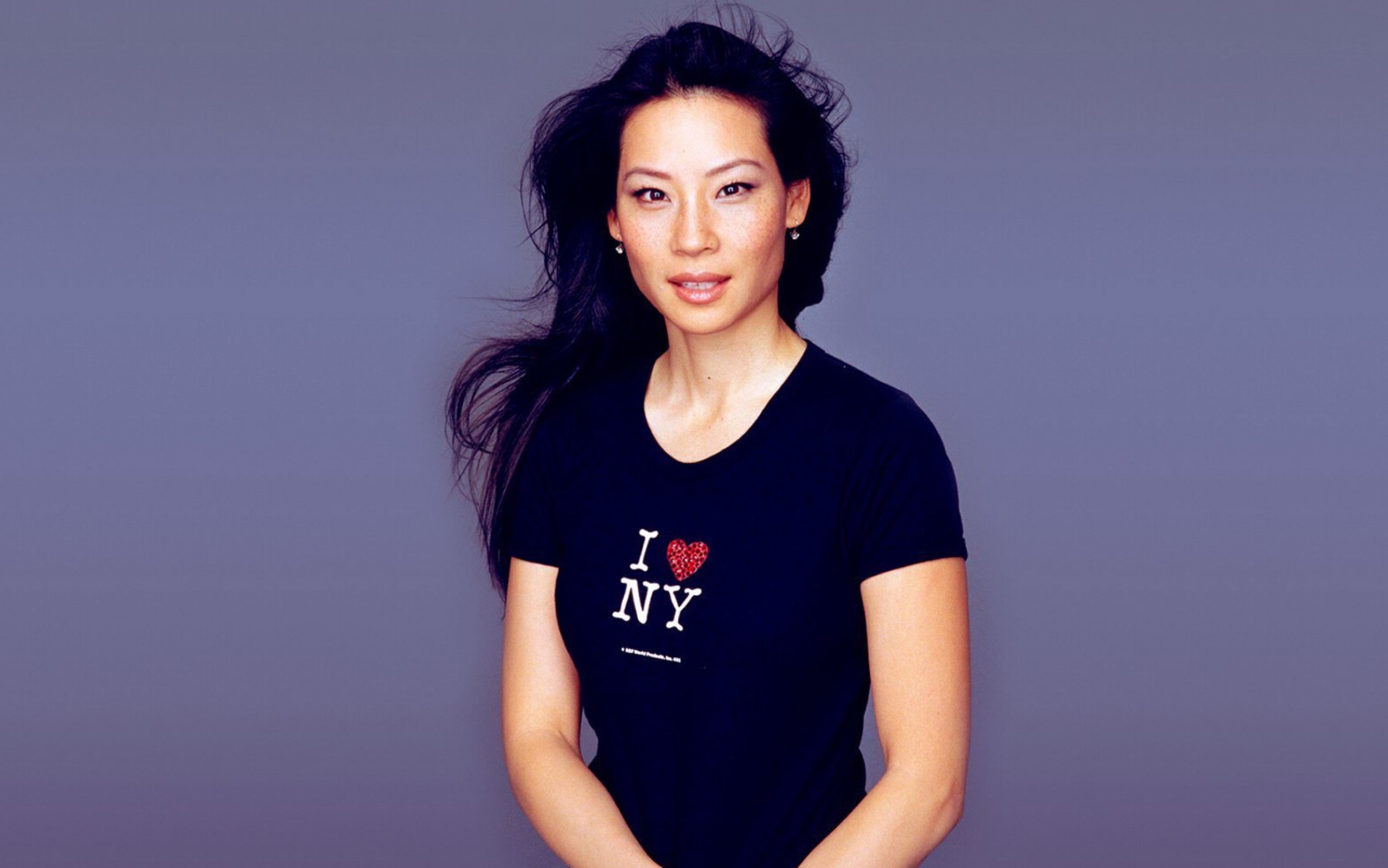 Fondo de pantalla Lucy Liu I Love Ny T-Shirt 1680x1050