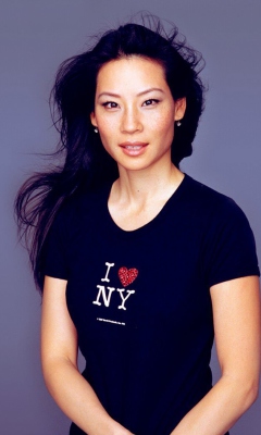 Fondo de pantalla Lucy Liu I Love Ny T-Shirt 240x400