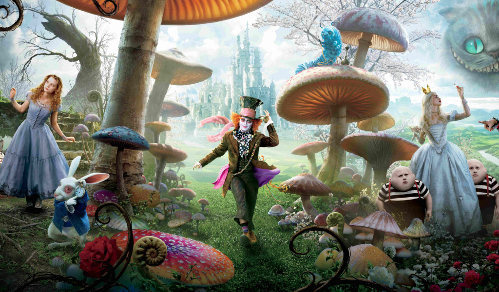 Alice In Wonderland Movie wallpaper 1024x600