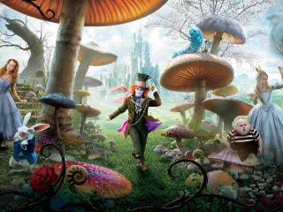 Das Alice In Wonderland Movie Wallpaper 320x240