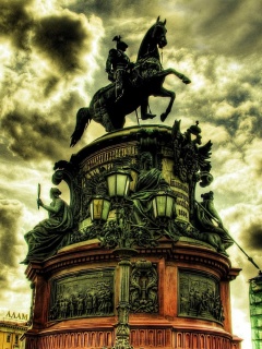 Screenshot №1 pro téma Monument to Nicholas I in Saint Petersburg 240x320