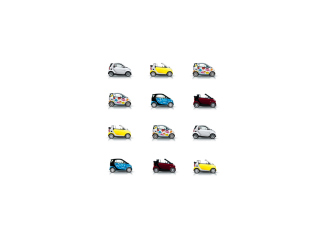 Fondo de pantalla Mini Smart Cars 320x240