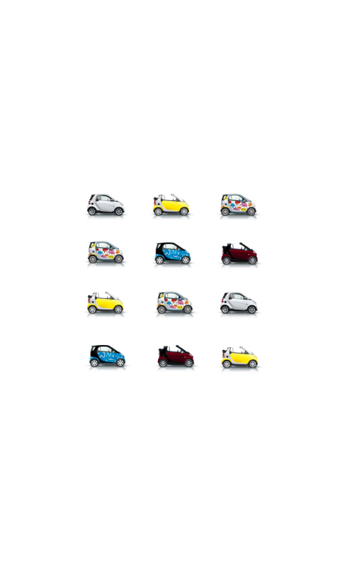 Fondo de pantalla Mini Smart Cars 480x800